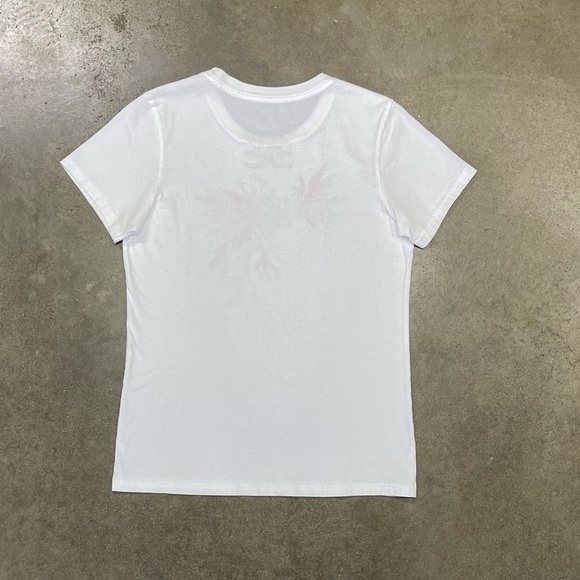 Y2K Patagonia Women’s Tribal Graphic T-Shirt M Organic Cotton USA Pink Tee - Picture 3 of 7